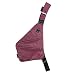 Produktbild NIID-FINO Sling Schulter Crossbody Brust Tasche Slim Rucksack Multipurpose Daypack für College Herren Frauen Radfahren Walking Wandern Trip Passt bis zu 7,9 Zoll iPad Mini (RECHTS, Rot)