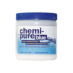 Boyd Enterprises Chemi-Pure Aquarium Filtration Media, 5.5-Ounce, Blue