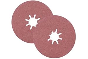 DECO COLOR 25 Stück 125mm Fiberschleifscheiben für Winkelschleifer Körnung P24