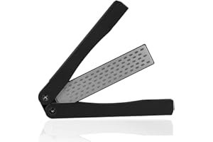 WFEWE Messerschärfer Profi Faltend Doppelseitig Diamant Schärfstein 400/600 Körnung Handheld Folding Doppelseitige Knife Sharpener Diamant Schleifstein Messerschärfer Werkzeug Für Home Küche (BK)
