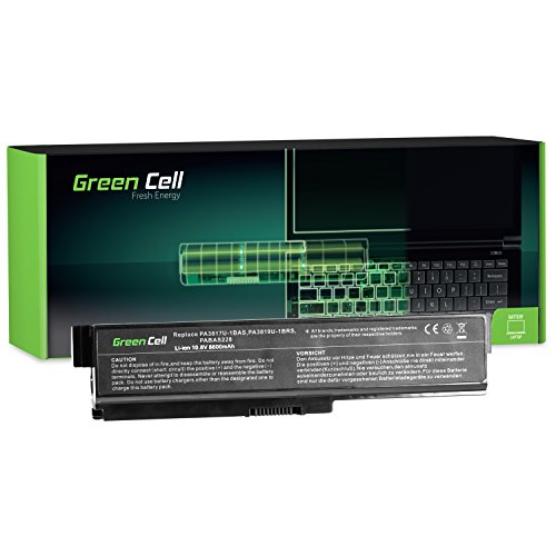 Green Cell® Extended Serie PA3817U-1BRS PA3634U-1BRS Laptop Akku für Toshiba Satellite C650 C655 C660 C660D L650 L650D L655 L675 L750 (12 Zellen 8800mAh 10.8V Schwarz)