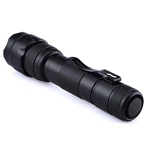 Canwelum Superhelle Hochleistungs CREE LED Taschenlampe, aufladbare Taschenlampe mit Smart Schwanz Knopfschalter mit 5-Mode-Controllern (Ein Komplett-Set mit Akku und Ladegeraet) - 2