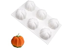SUNSK Halloween Stampo in Zucca Stampo in Silicone 3D per Mousse Dolci Muffin Cioccolato Sapone Handmade Tortini Stampo da Forno
