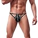 Price comparison product image erthome Mens Seductive Lingerie Crotch Bodysuit G-String Underpants with Chain (Free Size, A)