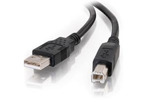 C2G Câble d'imprimante USB 2.0 A vers B Compatible avec imprimantes et scanners HP, Epson, Brother, Samsung, Cannon et Tous Les Autres appareils USB A/B Noir 1 m