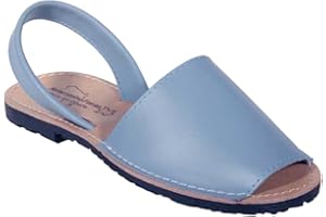 HECHO EN ESPAÑA Menorquina Ibicencas Sandales d'été en cuir