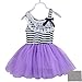 xhorizon® T170 Baby Girls Toddler Kids Stripe Lace Tulle Cotton Dress