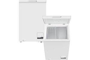 PKM Gefriertruhe BGT100D | 99 Liter | Weiß | EEK: D | 54,5 cm Breite | inkl. Drahtkorb | freistehend | 4 **** Gefrierfach