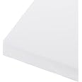 Rebower 305 x 152 x 20mm HDPE Plastic Sheet, High Density Polyethylene Sheet Cutting Board White Solid Block, [for Marine, DIY, Home Floor]