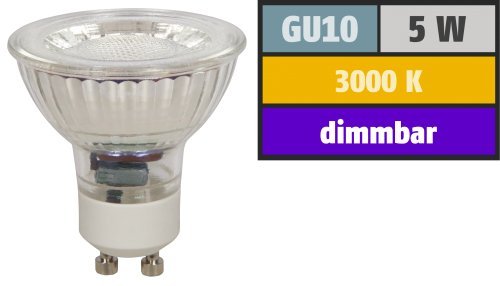 Preisvergleich Produktbild LED-Strahler McShine ''MCOB'' GU10. 5W. 350 lm. warmweiß. dimmbar