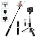 Price comparison product image JPARR Selfie Stick Tripod 4 in 1 Extendable Camera Tripod with Wireless Remote Shutter 360°Phone Holder for iPhone/Samsung/Huawei Android 3.5-6 inch Smartphones, digital cameras, SLR, Gopro