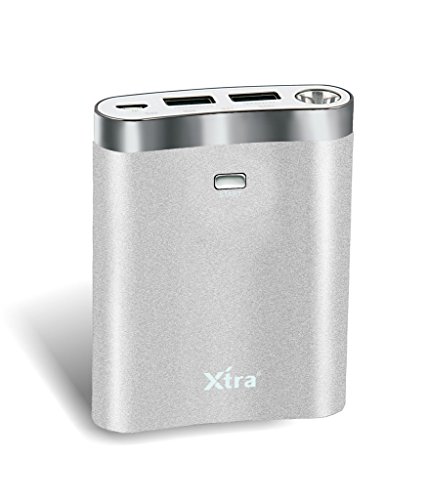 XTRA 10400mAh Metallic Power Bank Dual Output Lightning Portable Charger with Original Samsung Batteries RS.899 (70.00% Off) - Amazon