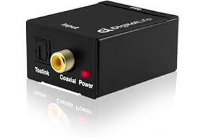 DigitalLife 192Khz Convertitore Digitale-Analogico - Convertitore Audio SPDIF Coassiale/Ottico Toslink a RCA Stereo