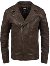 SOLID Mash - Chaqueta de Cuero para Hombre