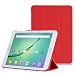 Produktbild MoKo Hülle Kompatibel mit Samsung Galaxy Tab S2 9.7, Ultra Slim Tasche Schutzhülle Schale Case mit Auto Sleep/Wake up Funktion & Standfunktion für Galaxy Tab S2 9.7" Android 5.0 Tablet, Rot