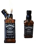 botellas jack daniels precio 1 pieza Gas encendedor ESH Jack Daniels mecheros Elektronik Gas Jack Daniel \'s Whiskey Botella Gas - Mechero rellenable - Ajustable