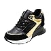 Produktbild Damen Sneaker Mädchen Mode Laufschuhe Freizeit Leder Freizeitschuhe Sportschuhe mit Reißverschluss... (EU:41, Gold)