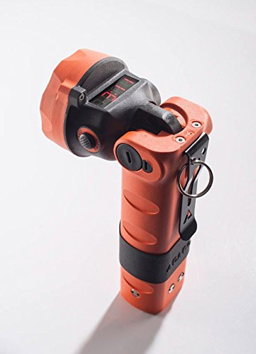 ADALIT Taschenlampe LED-Industriehandleuchte IL-300 ATEX mit Notstromfunktion wiederaufladbar, 1 Stück, orange / schwarz - 4