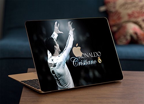 GADGETS WRAP Apple MacBook Air 13 inch Printed Cristiano Ronaldo Real Madrid Skin for Top Only