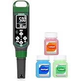 GIDIGI Medidor de pH y PPM, 4 en 1 EC, TDS y TEMP con Pantalla a Color Muestra Simult&aacute;neamente pH TEMP y TDS o EC, para Hidro