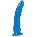 Produktbild Basix by Pipedream Slim Dildo mit Saugnapf  17,8 cm lang  Durchmesser: 4,4 cm  blue / blau