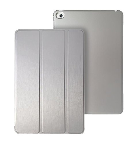 Khomo iPad Mini 4 Hülle Case Silber Gehäuse mit doppelten Schutz ultra dünn und leicht, Smart Cover - Dual Silver