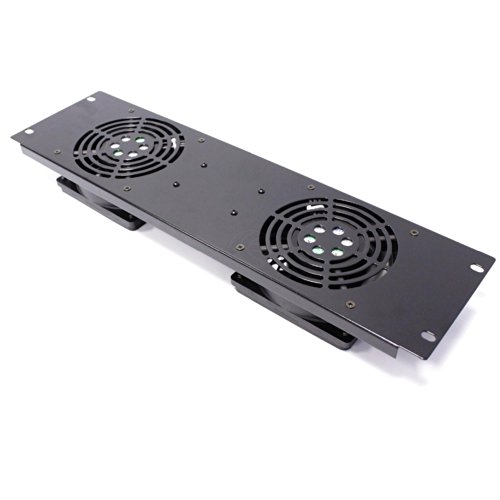 Lüfter-Kit dachlüftereinheit für serverschrank 19'' rack 3HE mit 2 fansfix mit dem rahmen RackMatic