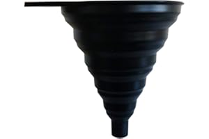 Guangcailun Pliable Entonnoir Bouteille Silicone Pliable Cuisine Eau Huile Liquide Poudre Transfert Entonnoir, Noir