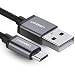 Produktbild Ugreen 2m Premium Micro USB auf USB Kabel High Speed USB 2.0 A Stecker auf Micro B für Samsung Galaxy S6, S6 Edge, S4, S3, Note 2, HTC, Motorola, Huawei, LG, PS4, Xbox usw Schwarz