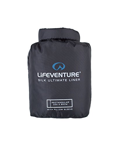 Life Venture Ultime Soie Polygiene Sacs Sac de Couchage rectangulaire Noir