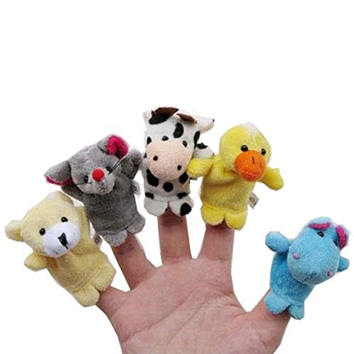 Denshine 10 Stück Fingerpuppen Fingertiere Handkasperletheater Puppets … - 3