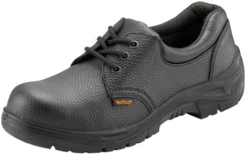 WorkTough 201SM05 Size-5 Safety Shoe - Black
