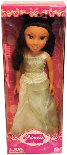 19" Princess Doll In Green Dress (Jasmine Like)