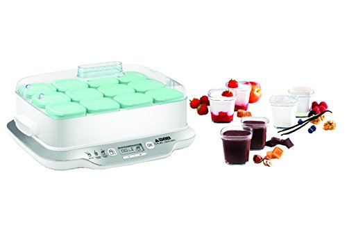 Seb YG6581FR Family Joghurtbereiter Multidélices 12 Gläser, Weiß/Metall - 2