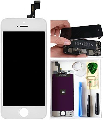 LT0220 White iPhone 5S LCD Display Screen Touch Digitizer Assembly Replacement