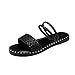 Produktbild friendGG Damen Weaving Flache Sandalen Sommerschuhe Mode Freizeit Strand Feste Schuhe