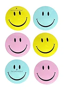 Perpetual Bliss Fancy Smiley Lunch Box for Kids with Spoon//Fork//3 Compartment/Return Gifts for Kids Birthday Party - (Pack of 6)