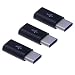 Produktbild Typ C auf Micro USB Adapter (Drei Pack) fur LeEco Le 1s / Le 2 / Le Max 2 / 2 Pro | Lade und Datenübertragung Micro USB auf USB-C Steckeradapter (schwarz)
