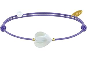 LES POULETTES BIJOUX - Bracelet Petit Coeur de Nacre - Classics