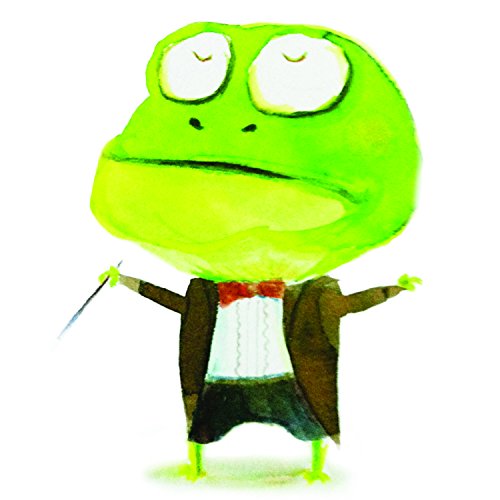 *Clearance Sale* Designer Wall Art Canvas Art for Home Decoration, Kids Room Décor, Watercolor Paint Animal Themed, Calm &amp; Soothing Style Canvas Print (5.9"x5.9", Frog)