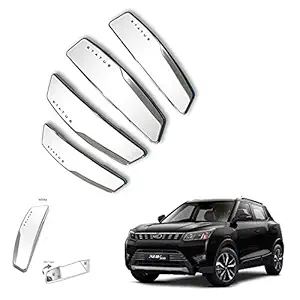Allure Auto Status High Gloss Premium Door Edge Guards Set of 4-(Made in Korea) - White for Mahindra XUV 300