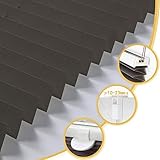 Messung von Größe: Bevor Sie das Jalousie Rollo kaufen, messen Sie bitte die Breite der Fensterscheibe. Es wird empfohlen, dass Sie auf jeder Seite ca. 2 cm, Plisseerollo Stoff Sonnenschutz leicht zu montieren & Verspannt Breite hinzufügen, um eine besserer Blockierungseffekt zu erzielen. Beispiel: Breite der Fensterscheibe 81cm ist, dann die Bestellbreite ist 81cm + 2cm + 2cm = 85cm. Auftragslänge = die Länge Ihres gesamten Fensters (umfassen Fensterrahmen).