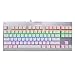 Produktbild Led Beleuchtung TKL Mechanische Gaming Tastatur Anti Ghosting N-Key Rollover QWERTY Layout Blue Switches, Eagle Z-77 Weiß