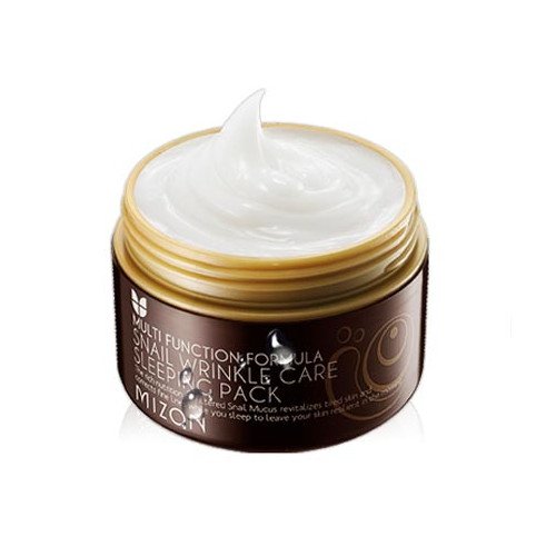 Mizon SNAIL WRINKLE CARE SLEEPING PACK 80ml, Antifalten, Anti-Aging, 50% Schneckenextrakt, Koreanische Kosmetik