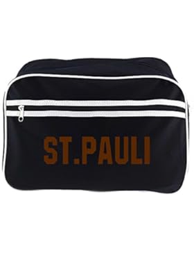 Retrotasche Schriftzug St. Pauli schwarz