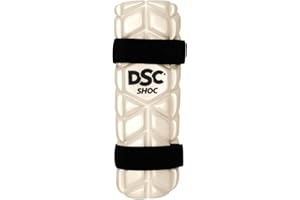 DSC Intense Shoc Cricket Arm Guard | Material: PVC | For Mens and Boys | Elasticated Strap | Towel Backing for Absorption | High Density Foam Inside