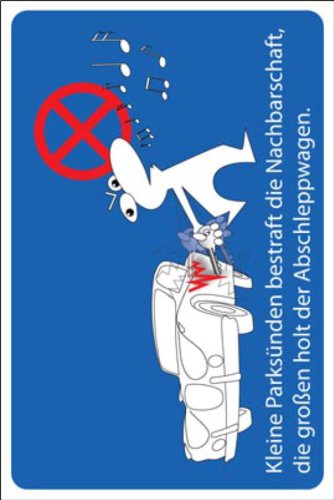 Parkverbot Parken verboten Schild Schilder -54- Privatgrundstück 29,5cm * 20cm * 2mm, ohne Befestigung - 6