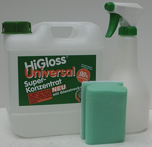 Preisvergleich Produktbild HiGloss 2 Liter Universal Super-Konzentrat Set mit Glanztrockner bekannt aus TV