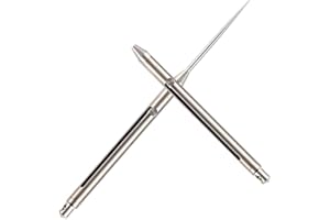 TEFEXER Portable Titanium Toothpicks Telescopic Keychain Toothpicks Metal Pocket Toothpick with Protective Holder Reusable Toothpicks for Picnic Camping Traveling