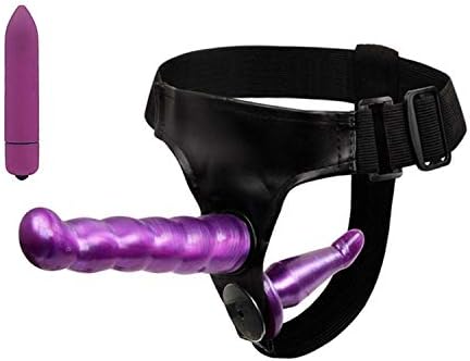 2 PCS Tiny Bullet Funny Toys Strap on Harness Double Blockage Toys Strapon Funny Toys for Women Couple Privacy Exciting,2 Pcs Purple